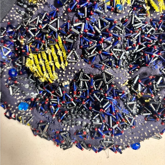 NWT DEREK LAM Beaded Ruched Embellished Mini Skirt - Picture 8 of 9